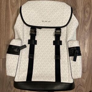 Michael Kors Monogram White and Black Men's Backpack